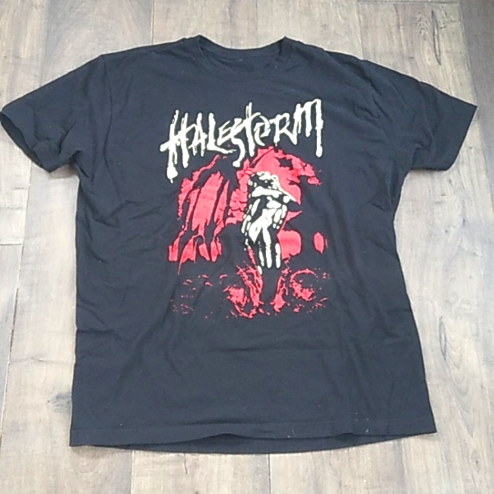 2017 HALESTORM ROB ZOMBIE CONCERT TEE WITH DAYES MENS L
